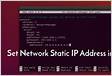 How to configure static ip in Ubuntu running on virtual bo